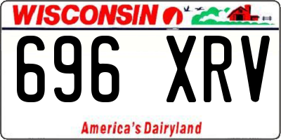 WI license plate 696XRV