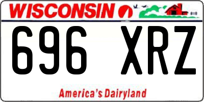 WI license plate 696XRZ