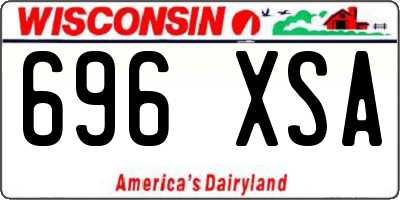 WI license plate 696XSA