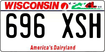 WI license plate 696XSH