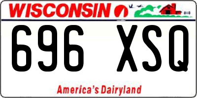 WI license plate 696XSQ