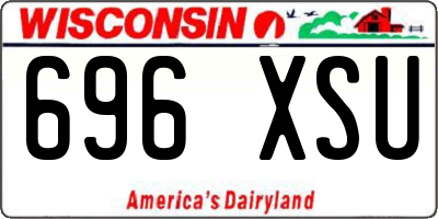 WI license plate 696XSU