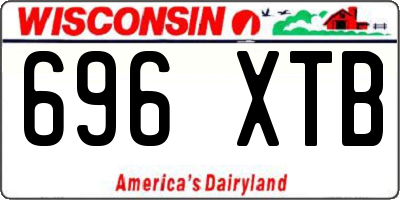 WI license plate 696XTB