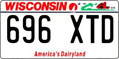 WI license plate 696XTD