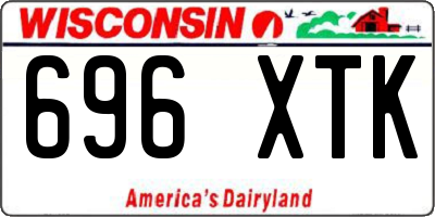 WI license plate 696XTK