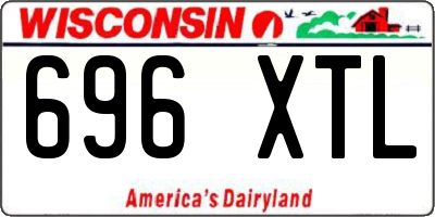 WI license plate 696XTL