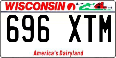 WI license plate 696XTM