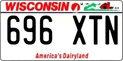 WI license plate 696XTN