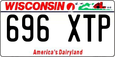 WI license plate 696XTP