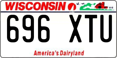 WI license plate 696XTU