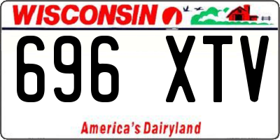 WI license plate 696XTV