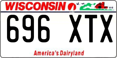 WI license plate 696XTX