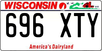 WI license plate 696XTY