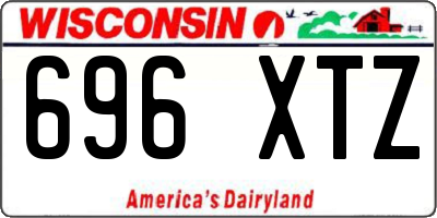 WI license plate 696XTZ