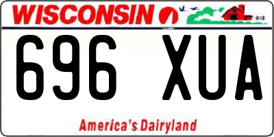 WI license plate 696XUA