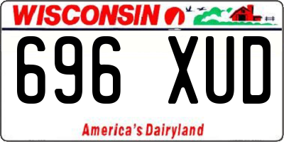 WI license plate 696XUD