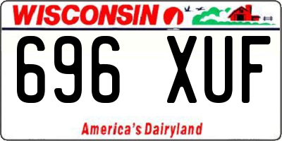 WI license plate 696XUF