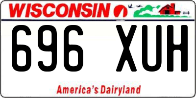 WI license plate 696XUH