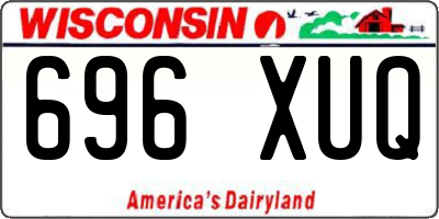 WI license plate 696XUQ