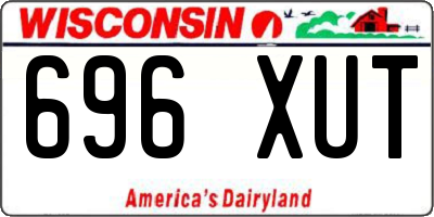 WI license plate 696XUT