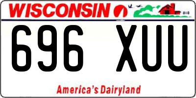 WI license plate 696XUU