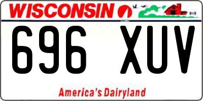 WI license plate 696XUV