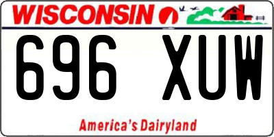 WI license plate 696XUW