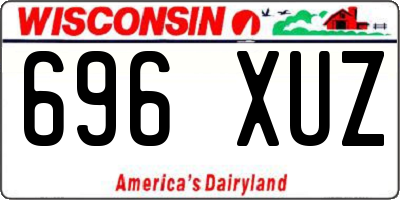 WI license plate 696XUZ