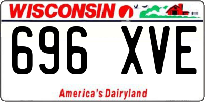 WI license plate 696XVE