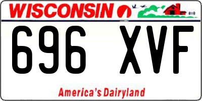WI license plate 696XVF