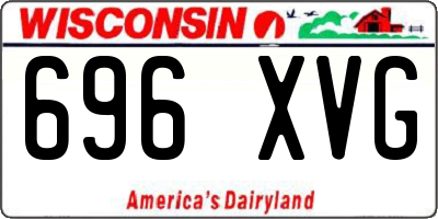 WI license plate 696XVG