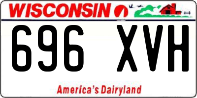 WI license plate 696XVH