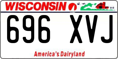 WI license plate 696XVJ
