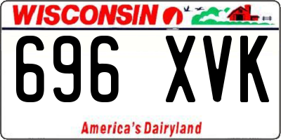 WI license plate 696XVK
