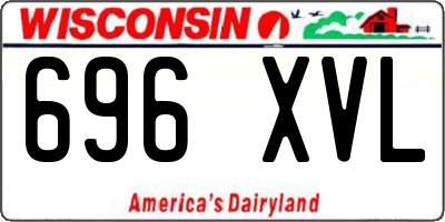 WI license plate 696XVL