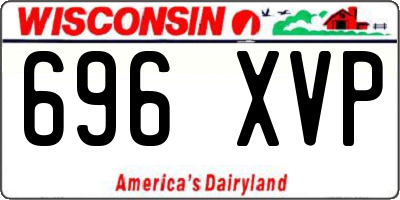 WI license plate 696XVP