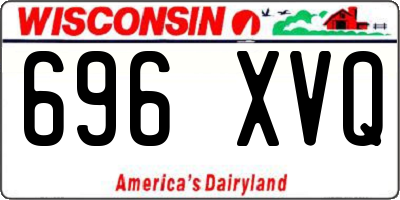 WI license plate 696XVQ