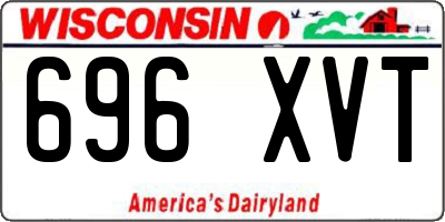 WI license plate 696XVT