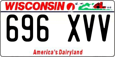 WI license plate 696XVV