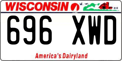 WI license plate 696XWD