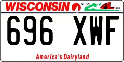 WI license plate 696XWF