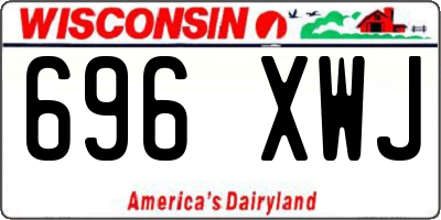 WI license plate 696XWJ
