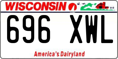 WI license plate 696XWL