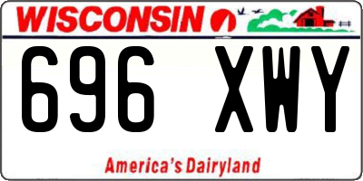 WI license plate 696XWY