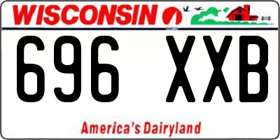 WI license plate 696XXB