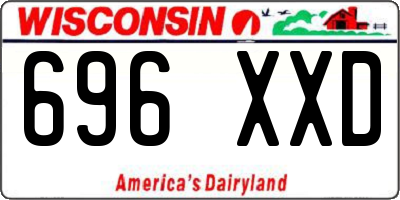 WI license plate 696XXD