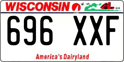 WI license plate 696XXF