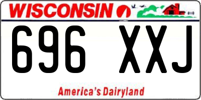 WI license plate 696XXJ
