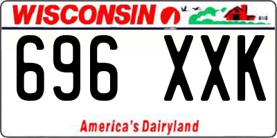 WI license plate 696XXK