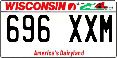 WI license plate 696XXM